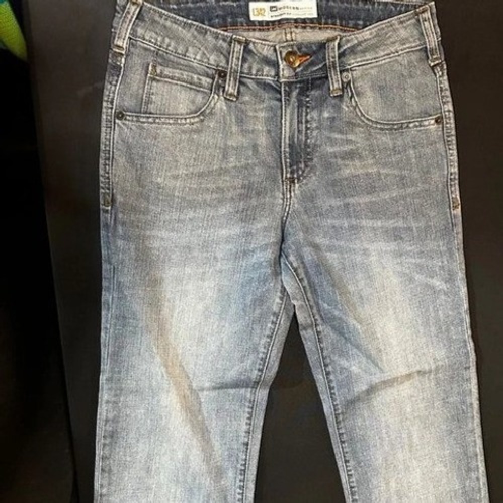 Lee Modern Series L342 Straight Fit Jeans Mens 29x30 Light Wash Blue Denim